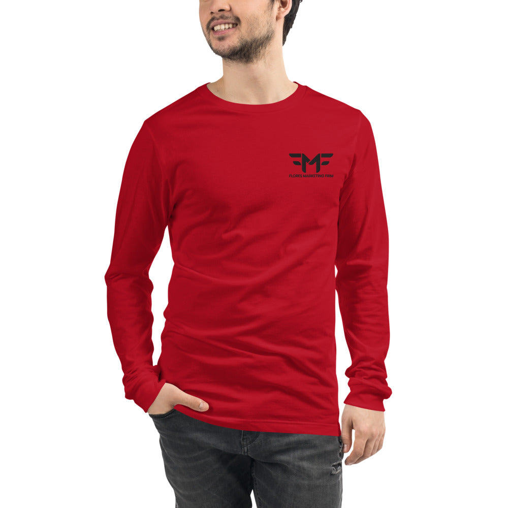 Flores Long Sleeve Embroidered Tee
