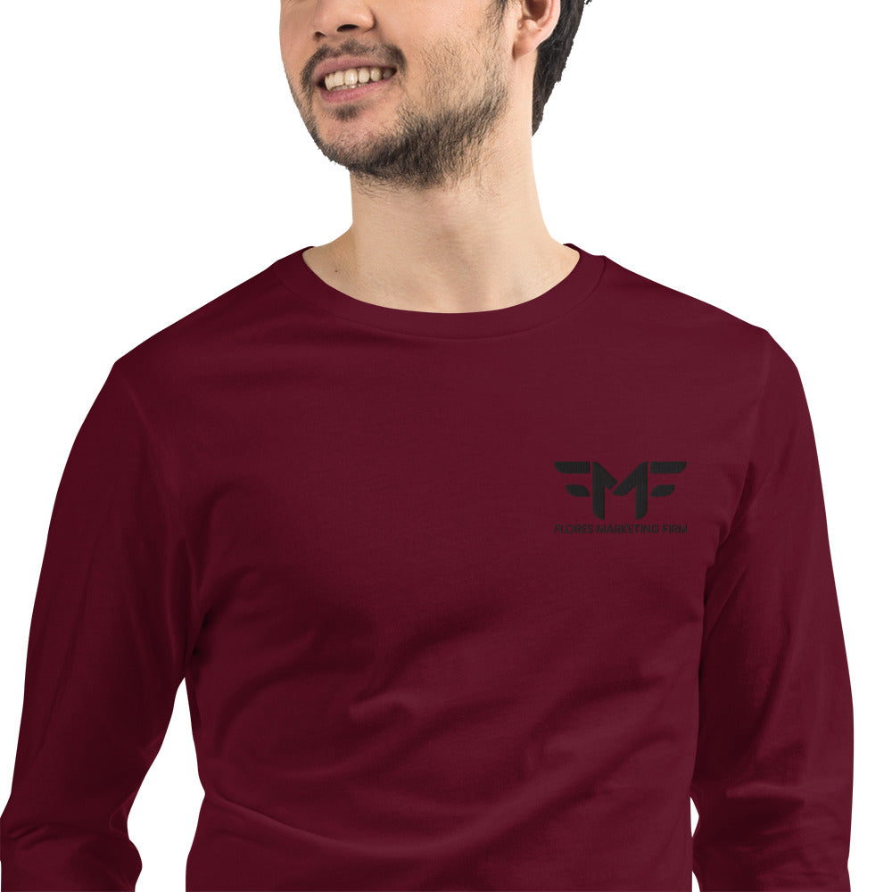 Flores Long Sleeve Embroidered Tee