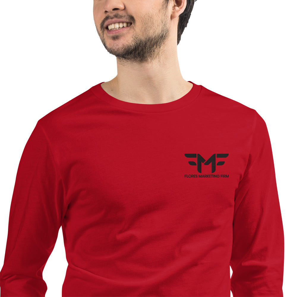 Flores Long Sleeve Embroidered Tee