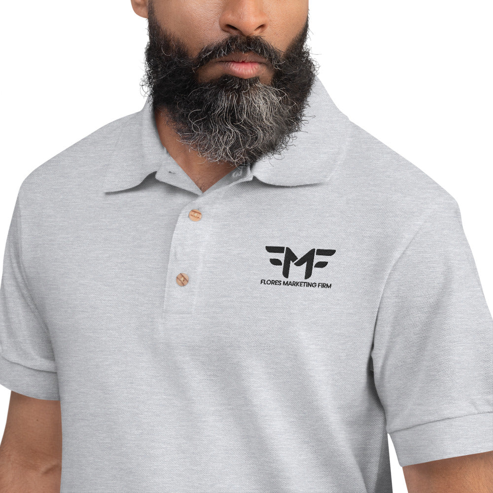 Flores Embroidered Polo Shirt