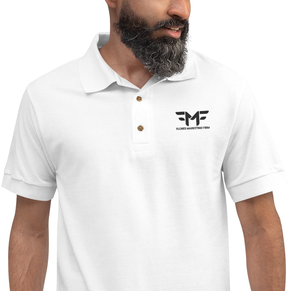 Flores Embroidered Polo Shirt
