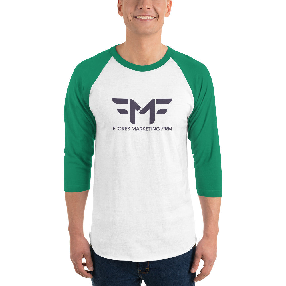 Flores 3/4 Sleeve Raglan Shirt